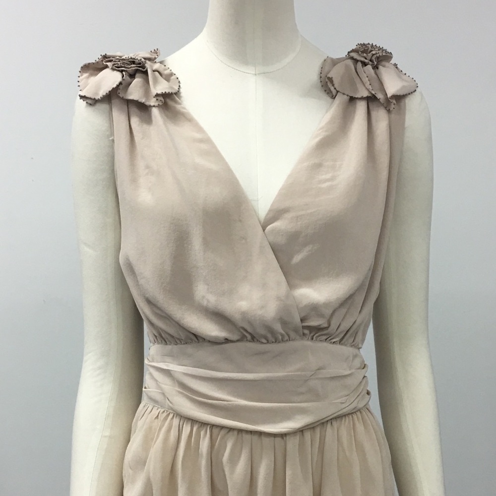 French Connection 100% Silk Lt. Pink Top Size 8